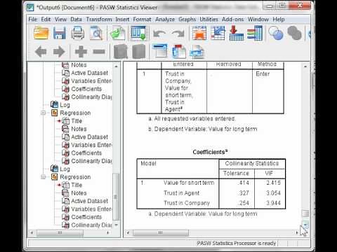 Detecting Multicollinearity in SPSS