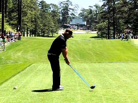 Alex Cejka Stack & Tilt Golf Swing - Slow Motion