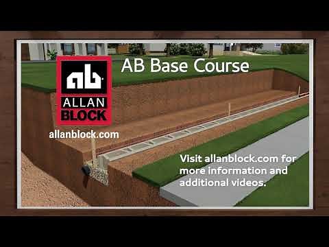 How to Install the Base Course of an Allan Block Retaining Wall