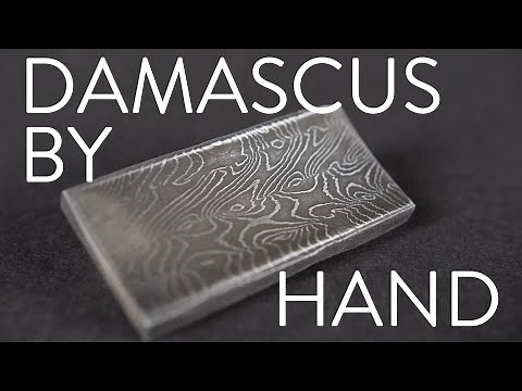BLADESMITHING | Making Damascus By Hand - NO POWER HAMMER OR PRESS