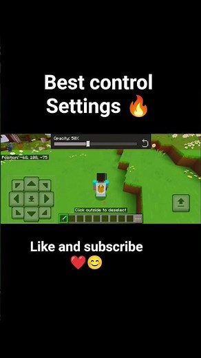Best control settings for Minecraft #minecraft #shorts