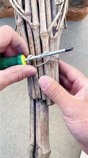 Double strand iron wire binding method