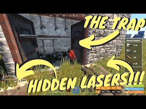 Rust: How to Build A Hidden Laser Trap Base | An Easy Electricity Trap Base in Rust
