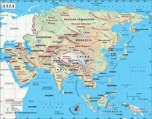 Map of Asia, Asia Map, Explore Asia's Countries and More