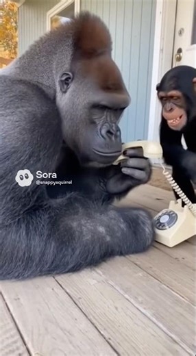 Chimps Prank the Gorilla with a Fake Telephone Call! 🦍😂😁
