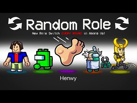 *NEW* RANDOM ROLE EVERY ROUND in AMONG US!