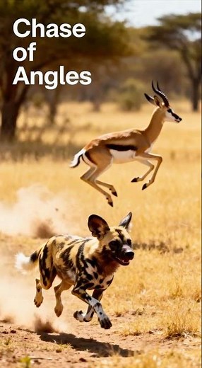 Wild Dogs vs Springbok: The Silent Ambush #shorts #wildlife #nature #naturedocumentary