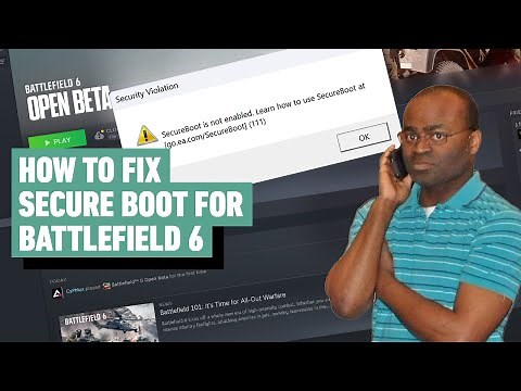 How to Enable SecureBoot for PC (for Battlefield 6)