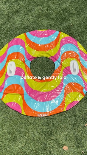 Want to know how to keep your pool floats lasting longer? Our mom-approved float care routine’s got you covered: 1. Wipe off excess water, salt and chlorine after every use 2. Deflate and fold once completely dry 3. Store somewhere out of the sun! #PoolCareTips #IntexTips #PoolLife #InflatableCare #SummerStorage #Intex #PoolLovers #BackyardVibes #EndOfSummer | Intex Recreation Corp.
