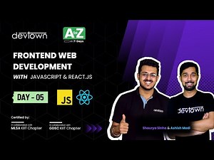 [LIVE] DAY 05 - Frontend Web Development with JavaScript & React.js | COMPLETE in 7 - Days