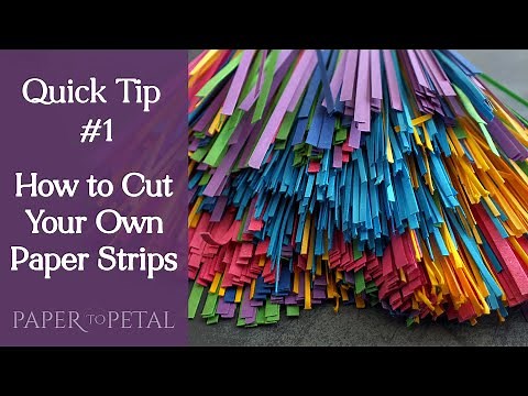 Quick Tip #1 - How to Cut Your Own Paper Strips - 3D Paper Art Tutorial