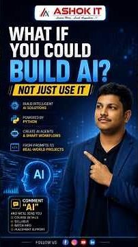 🚀 Don't Just Use AI... Build It! | Generative AI & Agentic AI with Python | Ashok IT