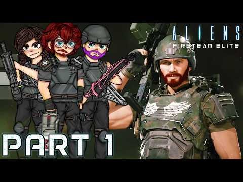 OUR FIRST MISSION! - ALIENS FIRETEAM ELITE Co-op Let's Play Part 1 (1440p 60FPS PC)