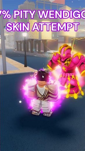 7% PITY WENDIGO SKIN ATTEMPT #yba #roblox #trending #shorts #tiktok #viralvideo #viralshorts #jjba