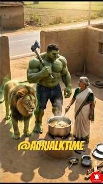 hulk or sheru ka 50 krode chori ho gaya phir jo huaa 🤯 😭 #hulk #aihulk #hulkai