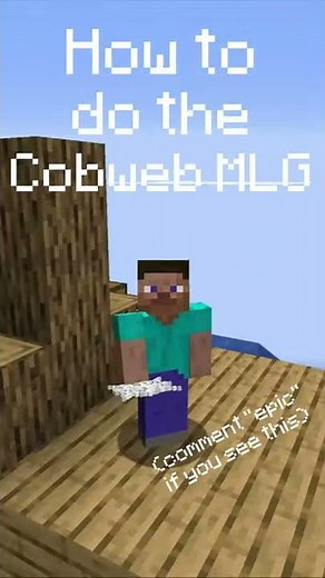 How To Do The Cobweb MLG in Minecraft