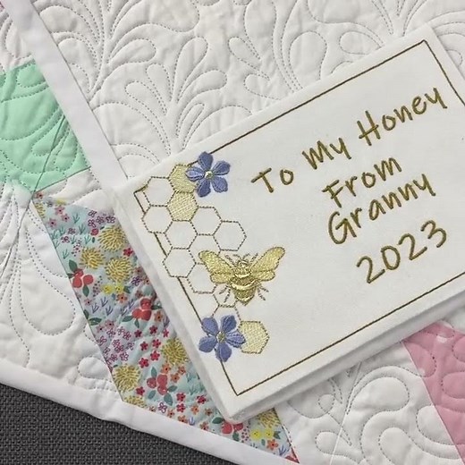 Create Your Own Custom Machine Embroidered Quilt Labels