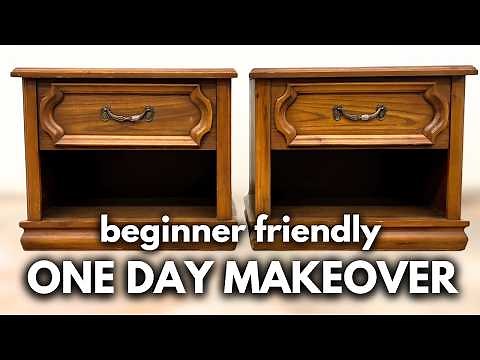 DIY Nightstand Makeover | Beginner Friendly