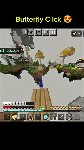 Butterfly click MCPE 💪