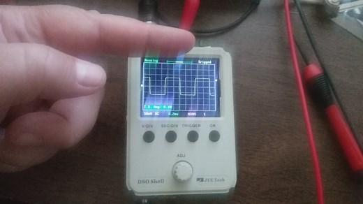 First calibration of DSO 150 Shell pocket oscilloscope