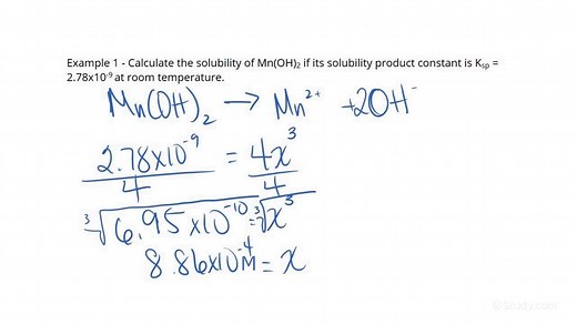 How to Calculate Solubility | Chemistry | Study.com