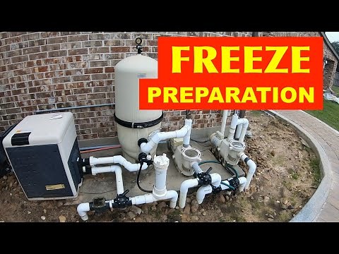 PREPARE POOL EQUIPMENT FROM FREEZE