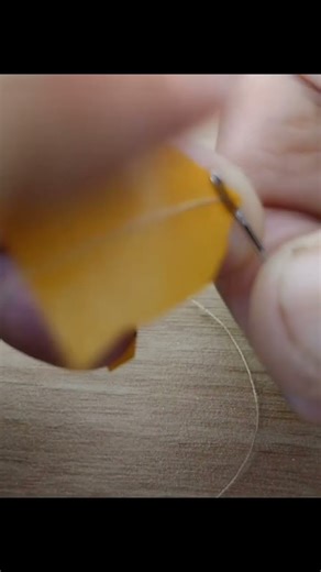 Easy Needle Threading Hack Using Tape and Thread!