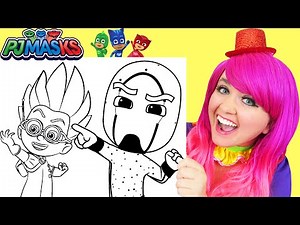 Coloring PJ Masks Villains | Crayons & Markers