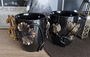 Cup Mug Decoration made of Fimo Polymer Clay Decorated Mug Unique Gift 3D Coffee Mug Christmas Gift Exclusive Gift