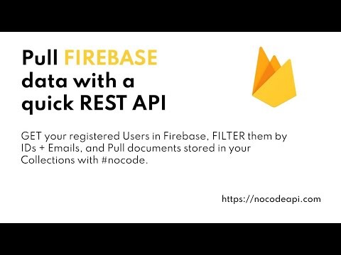 Pull Firebase data with a quick REST API
