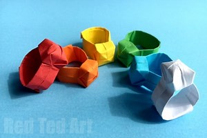 Easy Origami Ring DIY - Red Ted Art - Easy Kids Crafts