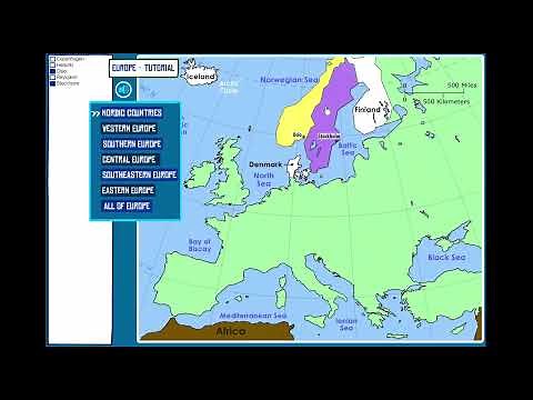 Learn the Capitals of Europe! An Interactive Geography Map Tutorial Demonstration