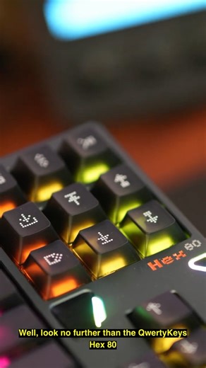 The Hex80 Hall Effect Keyboard with Luxurious RGB Bling