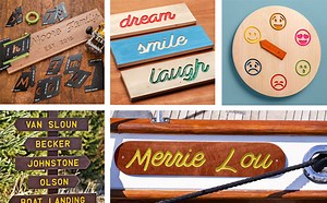 How To Make Custom Wood Signs with Template Kits