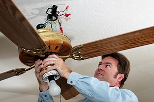 How To Remove A Ceiling Fan (And Replace It With A Light Fixture)
