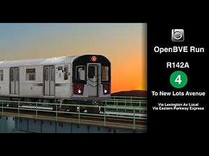 OpenBVE [RP Multiplayer]: NYC Subway R142A 4 Local Train to New Lots Avenue