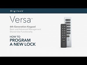How to Program a New Lock | Versa Keypad | Shared Use