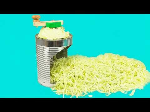 Billions of people don’t know this! How to make a cabbage slicer with a tin can! | Clever Maker