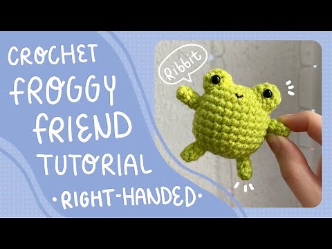 How to crochet a frog (Right Handed) | Frog Amigurumi Tutorial
