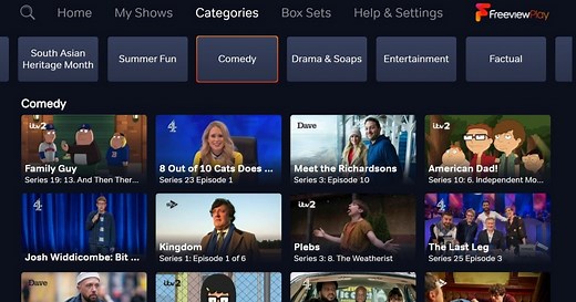 Discover our new-look Explore Freeview Play TV app