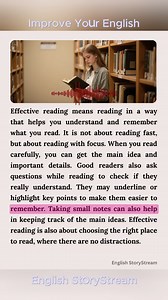 How to read effectively and properly in English 📖🌍 #reading #englishtips #EnglishLearning | English StoryStream