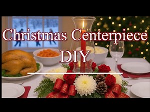 This Christmas Centerpiece Will Transform Your Holiday Table | Fresh Greens & Candlelight DIY