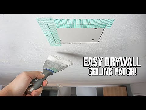 How To Repair A Drywall Ceiling Hole From Start To Finish | DIY For Beginners!