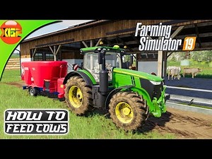 Farming Simulator 19 tutorial #6- How to feed cows! All about cows guide!