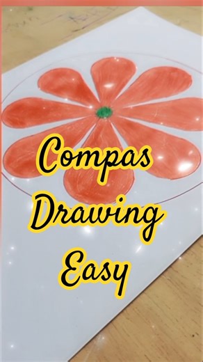 Drawing with Compass #funwithart207 #short#circularleart