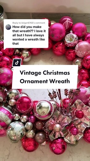 Vintage Christmas Ornament Wreath DIY Tutorial