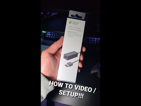 How to setup Microsoft Surface USB 3.0 Gigabit Ethernet Adapter!!!