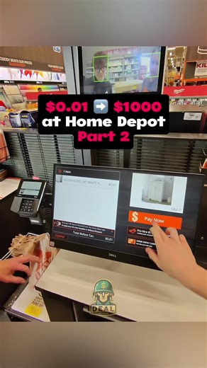 $0.01 ➡️ $1000 CHALLENGE at Home Depot | Part 2 #homedepot #pennyitems #clearance #dealsoldier #resell