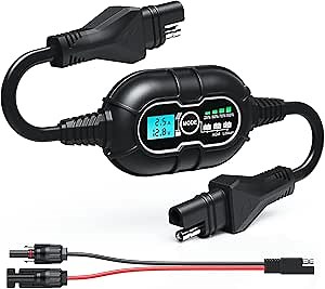 Amazon.com : Intelligent 10A MPPT Solar Charge Controller, Digital LCD Display + Temp Sensor, 10 Amp 12 Volt Solar Panel Regulator with MC4 Connector, Perfect for 12V AGM, Gel, Flooded, Lead-Acid, Lithium Battery : Patio, Lawn & Garden