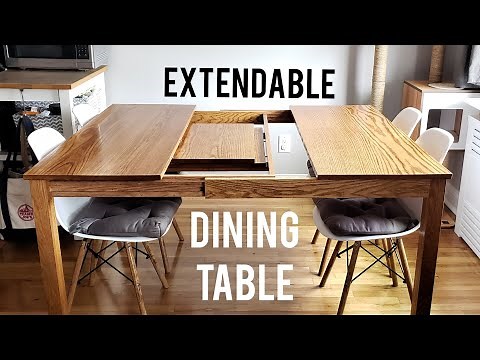 Making an Extendable Dining Table using Sliding Dovetails (sorta)
